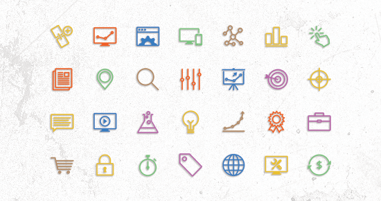 Free SEO Themed Vector Icons