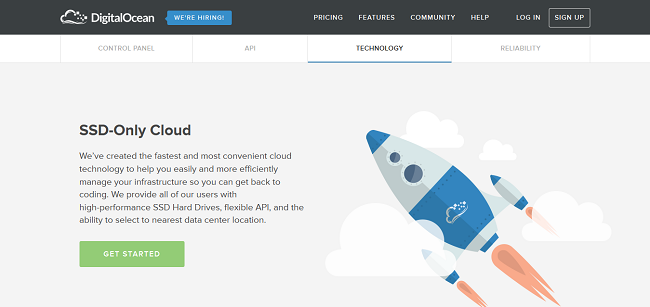 SSD Cloud Server, VPS Server, Simple Cloud Hosting by DigitalOcean