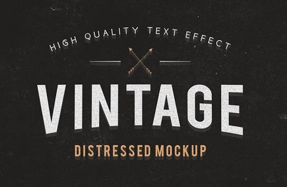 den i Freebie Vintage and Grunge Text Effects