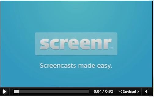 Screenr | Instant Screencasts: Just click record