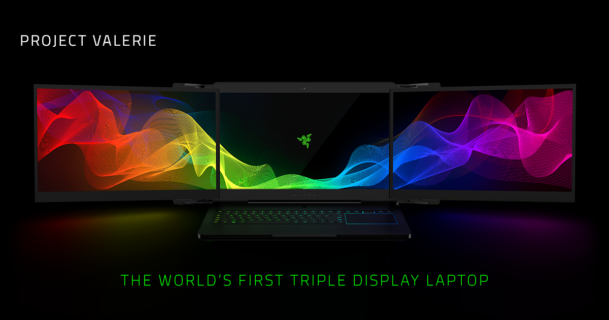 Razer Project Valerie – Triple Display Laptop