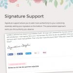 signature support