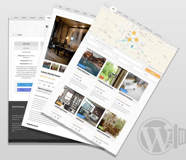 Build real estate listings business website with WordPress plugin